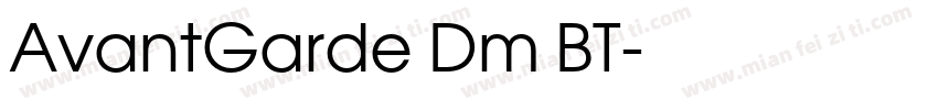 AvantGarde Dm BT字体转换